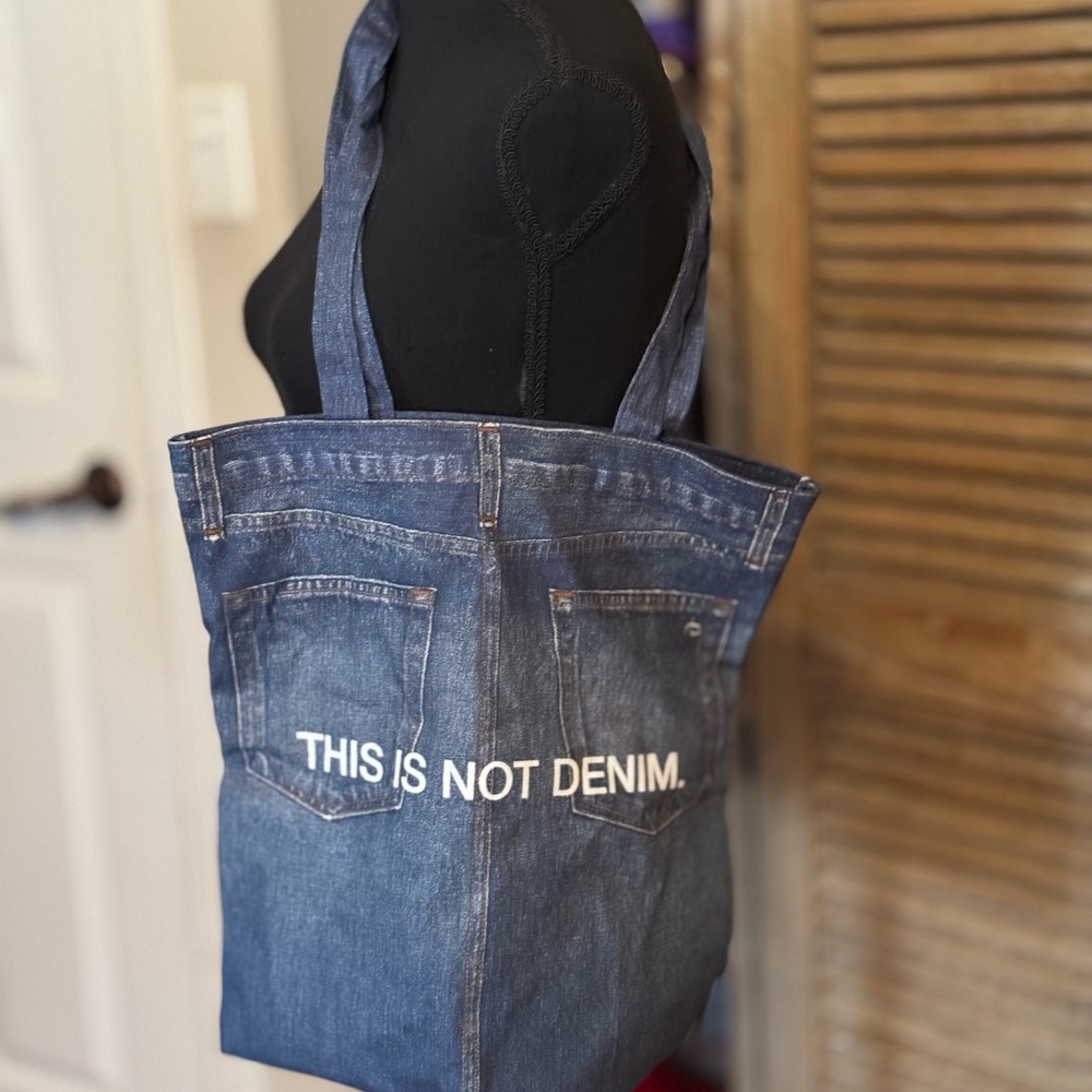 rag & bone Blue Denim Tote Bag - Picture 2 of 6